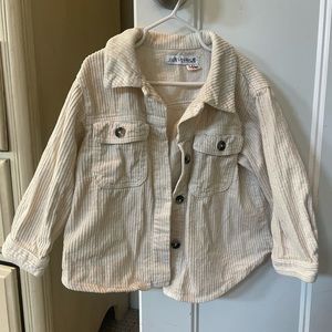 Zara kids cream colored shacket